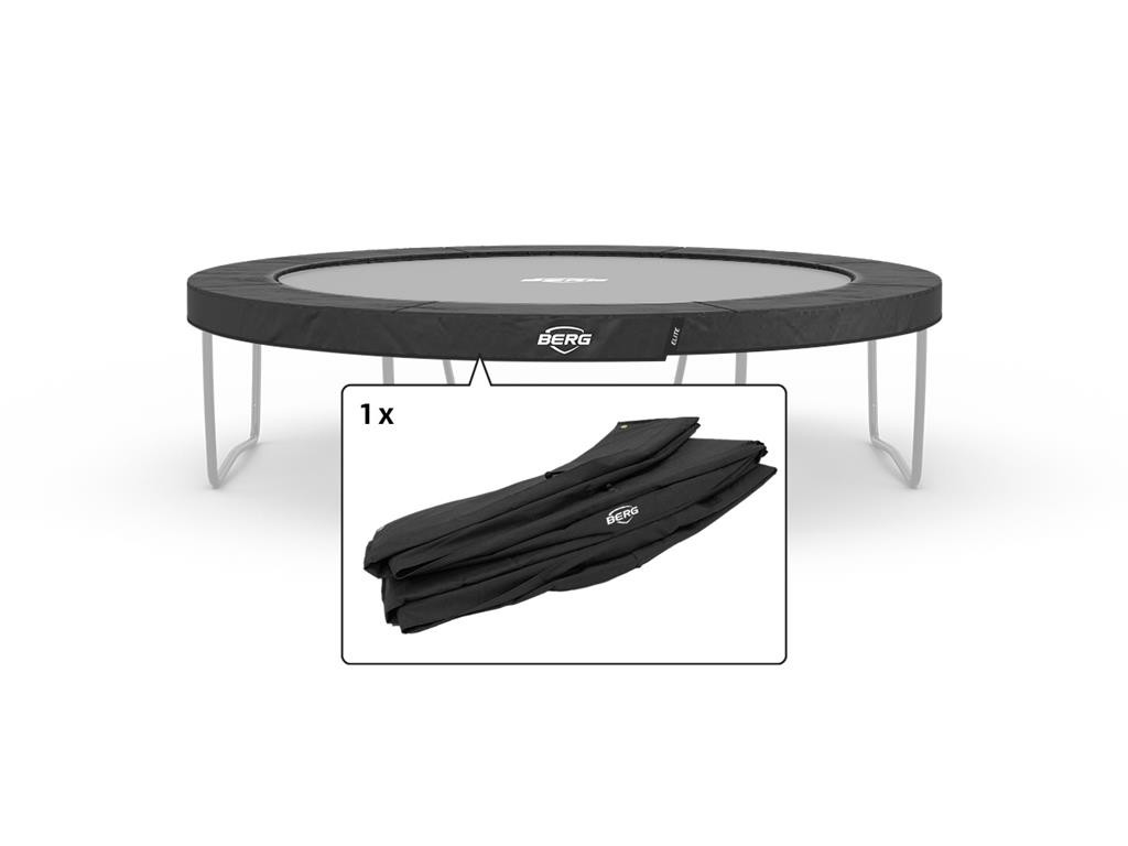 BERG Trampoline Beschermrand Elite - 380 cm - Grijs