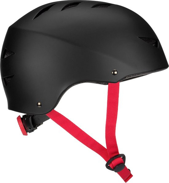 Skate Helm Dark Fyre -  Verstelbaar - Zwart / Rood - Maat M
