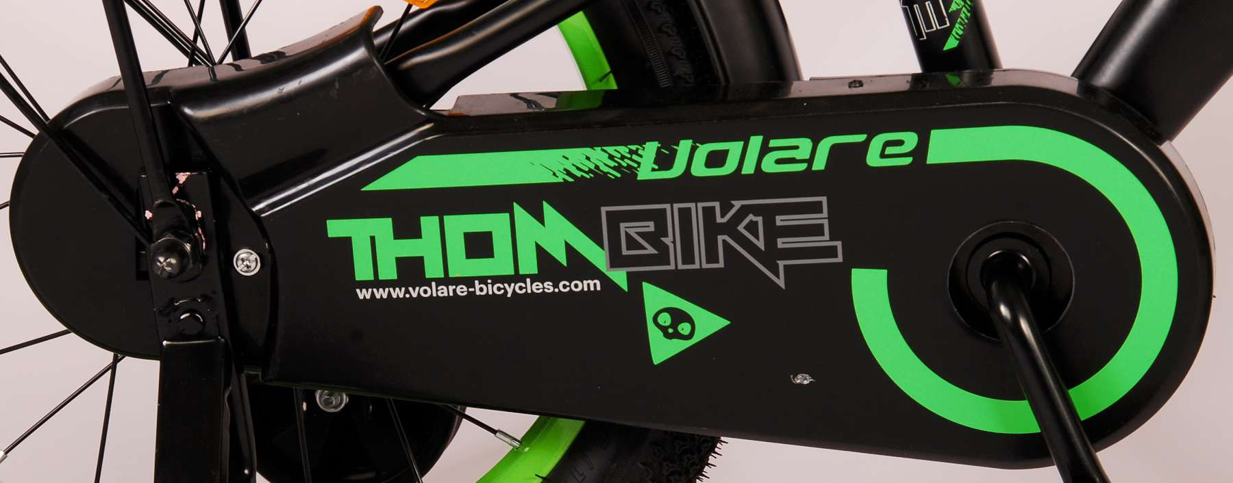 Volare Thombike Kinderfiets - 16 inch - Zwart Groen