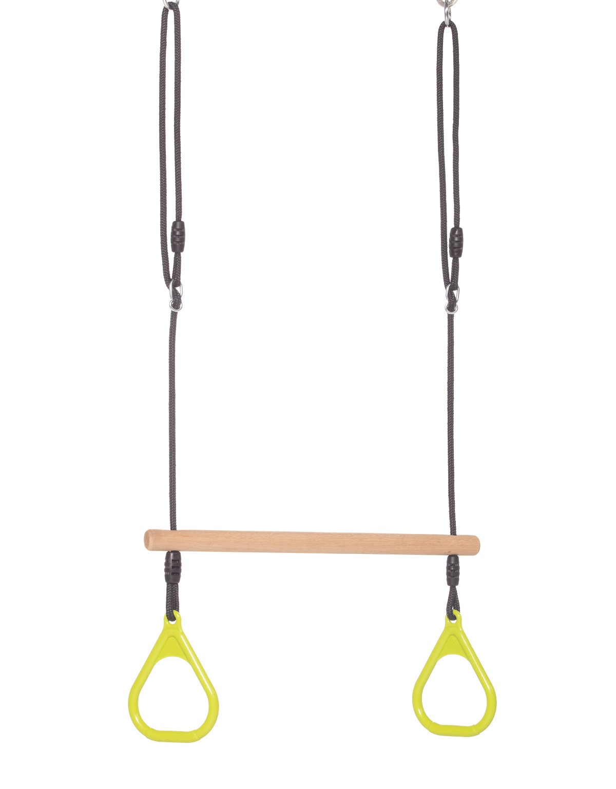 DICE Ringtrapeze met Kunststof Ringen - Limoengroen