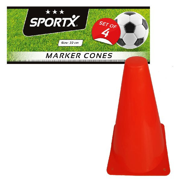 Sportx Pionnen - 22 cm - 4 Stuks