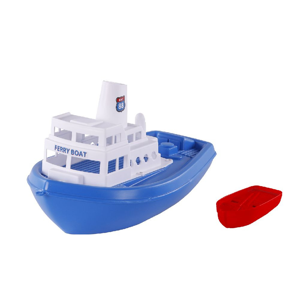Visboot met Tender Bootje