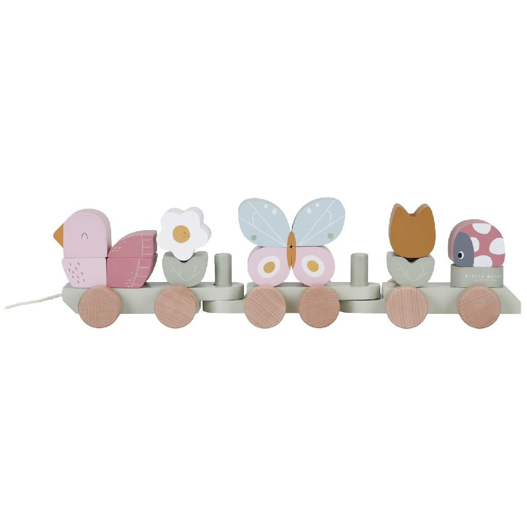 Little Dutch Blokkentrein - Flowers & Butterflies