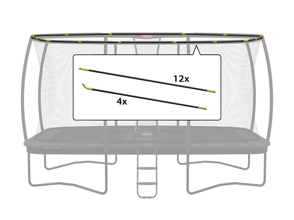 BERG Trampoline Veiligheidsnet Onderdeel - Ultim Safety Net DLX XL - Hoepelset 500