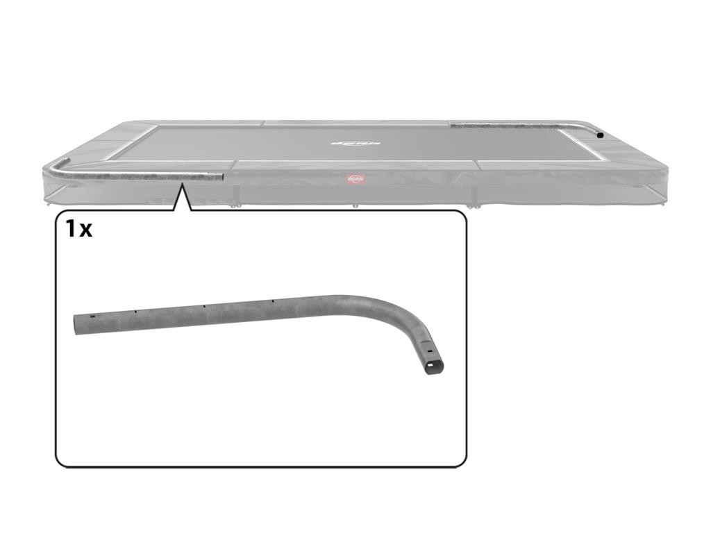BERG Trampoline Onderdeel - Ultim Favorit - Toprail Hoekstuk Rechts 410 x 250 cm