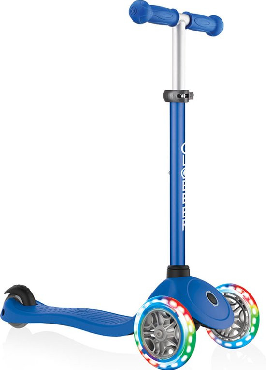 Globber Primo V2  Lights Scooter - Step - Blauw