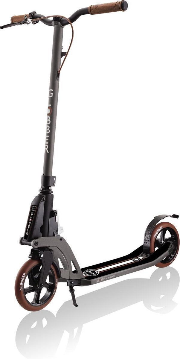 Globber One K 180 Scooter - Step - met Rem - Zwart - Titanium