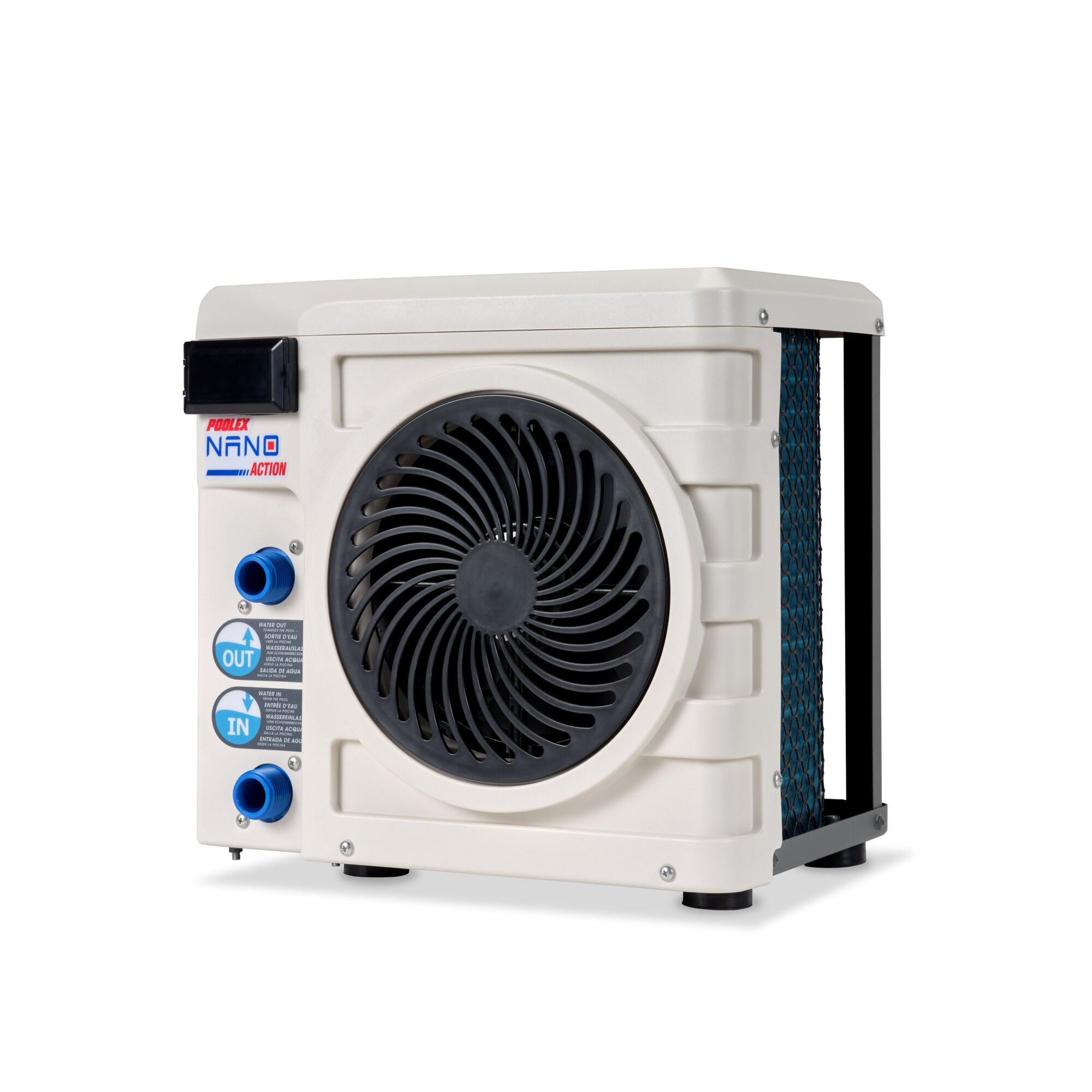Poolex Nano 4 Zwembad Warmtepomp - Plug & Play - 16 m3 - Wit - Inclusief Slang