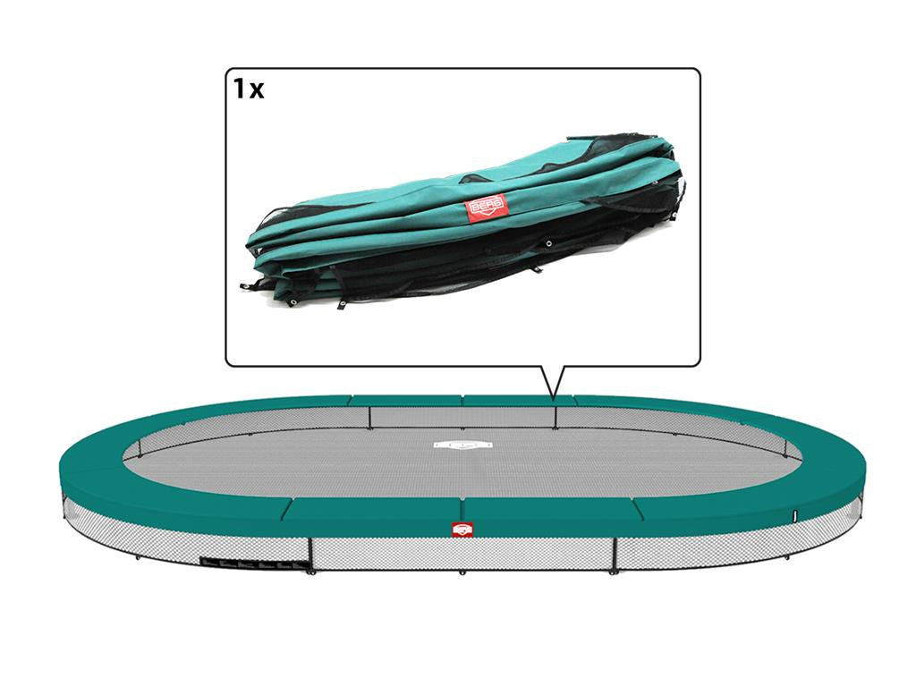 BERG Trampoline Beschermrand Grand Favorit - InGround - 520 x 350 cm - Groen