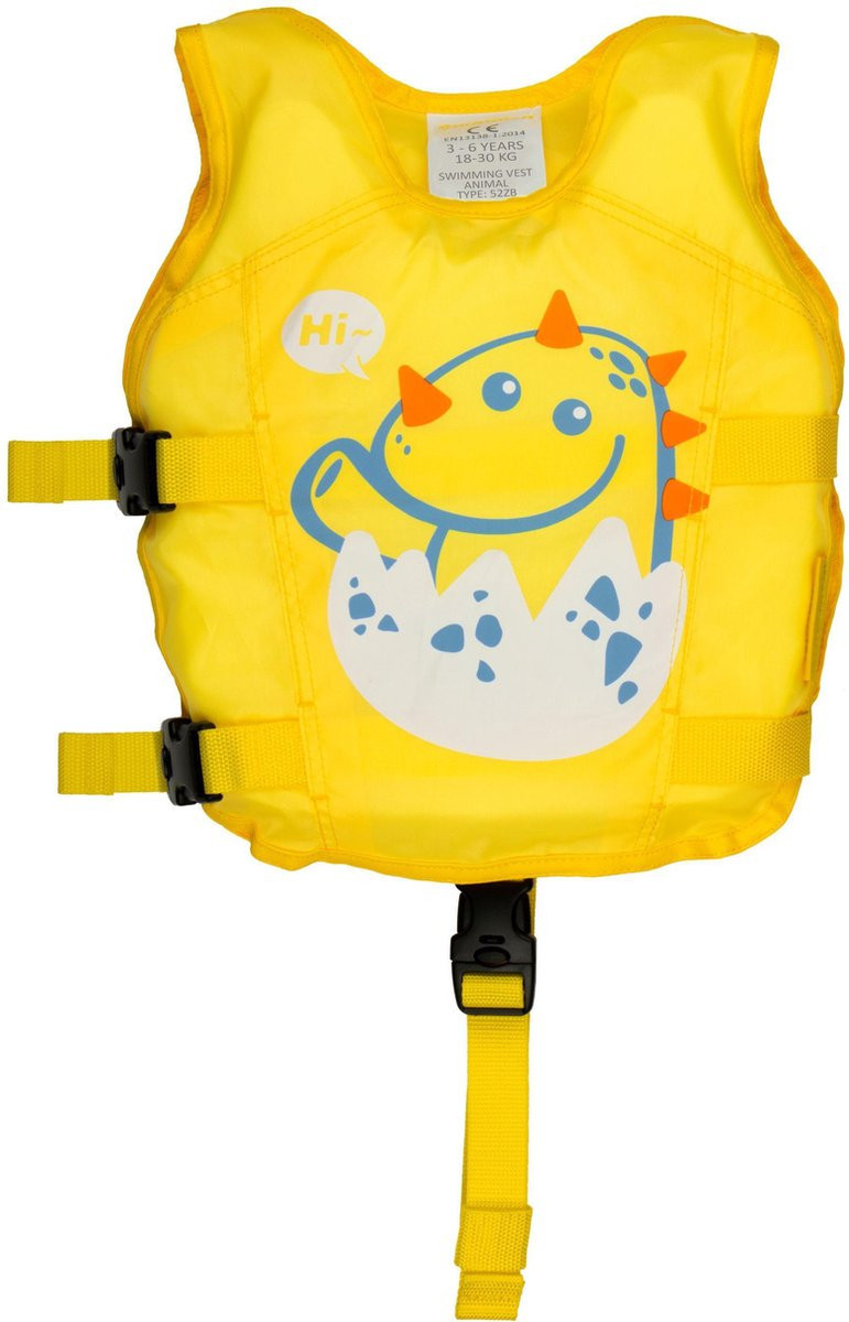 Waimea Zwemvest Dier - Geel - Draak - 3-6 Jaar - 18-30 kg