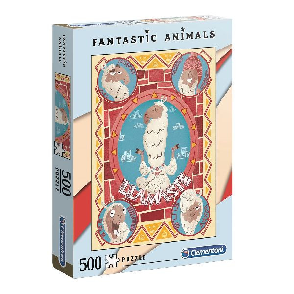 Clementoni Puzzel - Fantastic Animals - LLamaste - 500 stukjes
