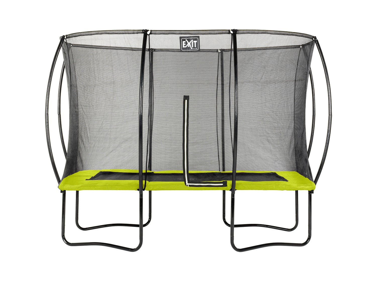 EXIT Silhouette Rechthoekige Trampoline 366 x 244 cm (8x12ft) met Veiligheidsnet - Lime