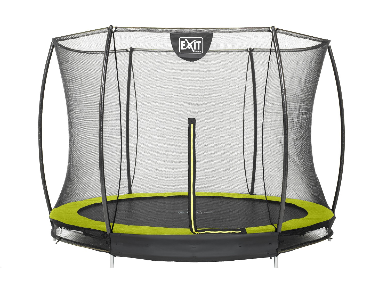 EXIT Silhouette Inground Trampoline 244 cm (8ft) met Veiligheidsnet - Lime