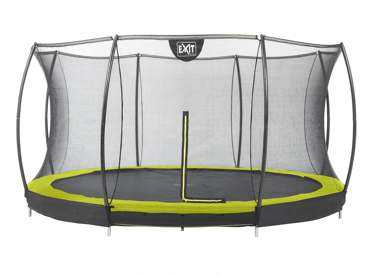 EXIT Silhouette Inground Trampoline 427 cm (14ft) met Veiligheidsnet - Lime