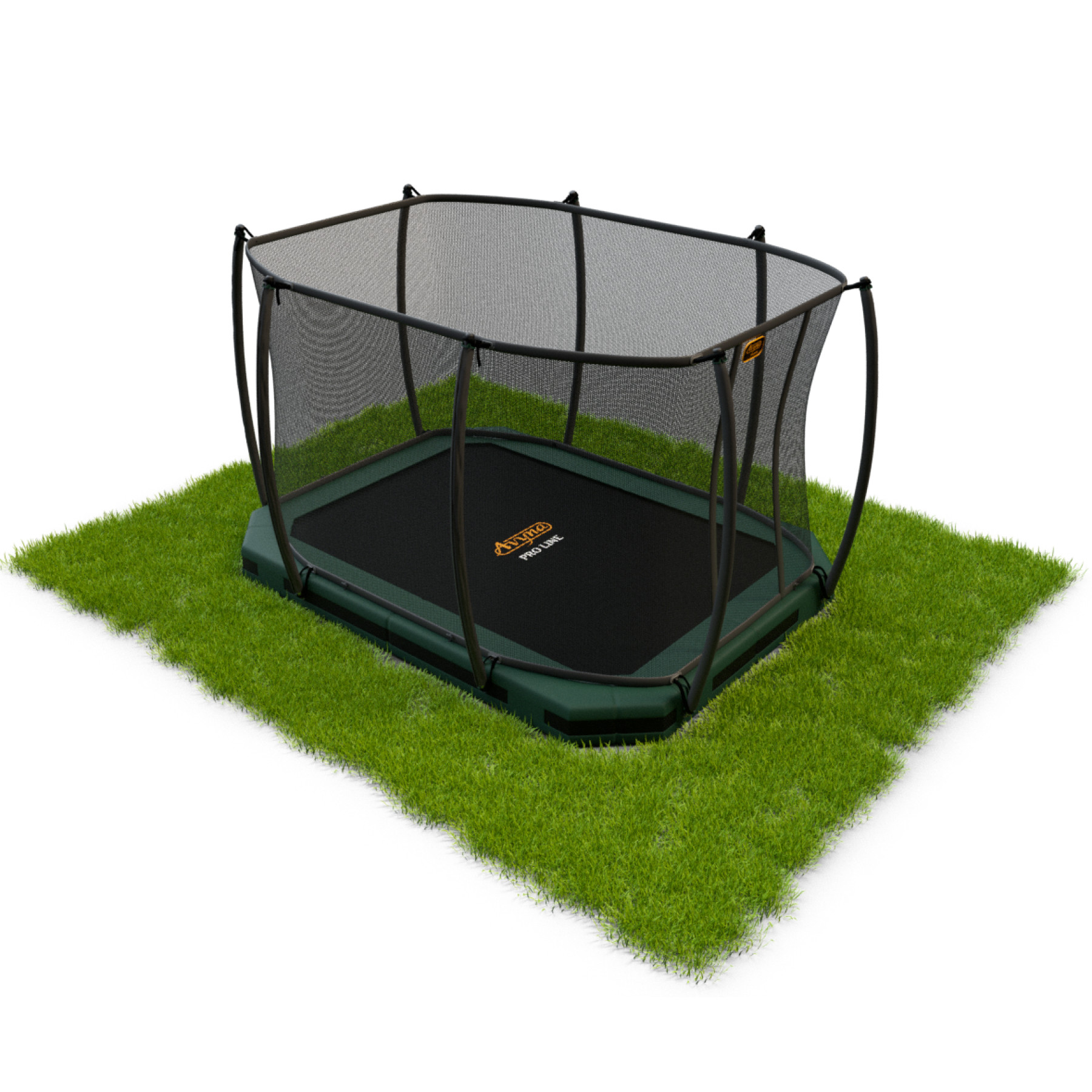 Avyna Pro-Line Inground Trampoline met Veiligheidsnet 380 x 255 cm (238) - Groen