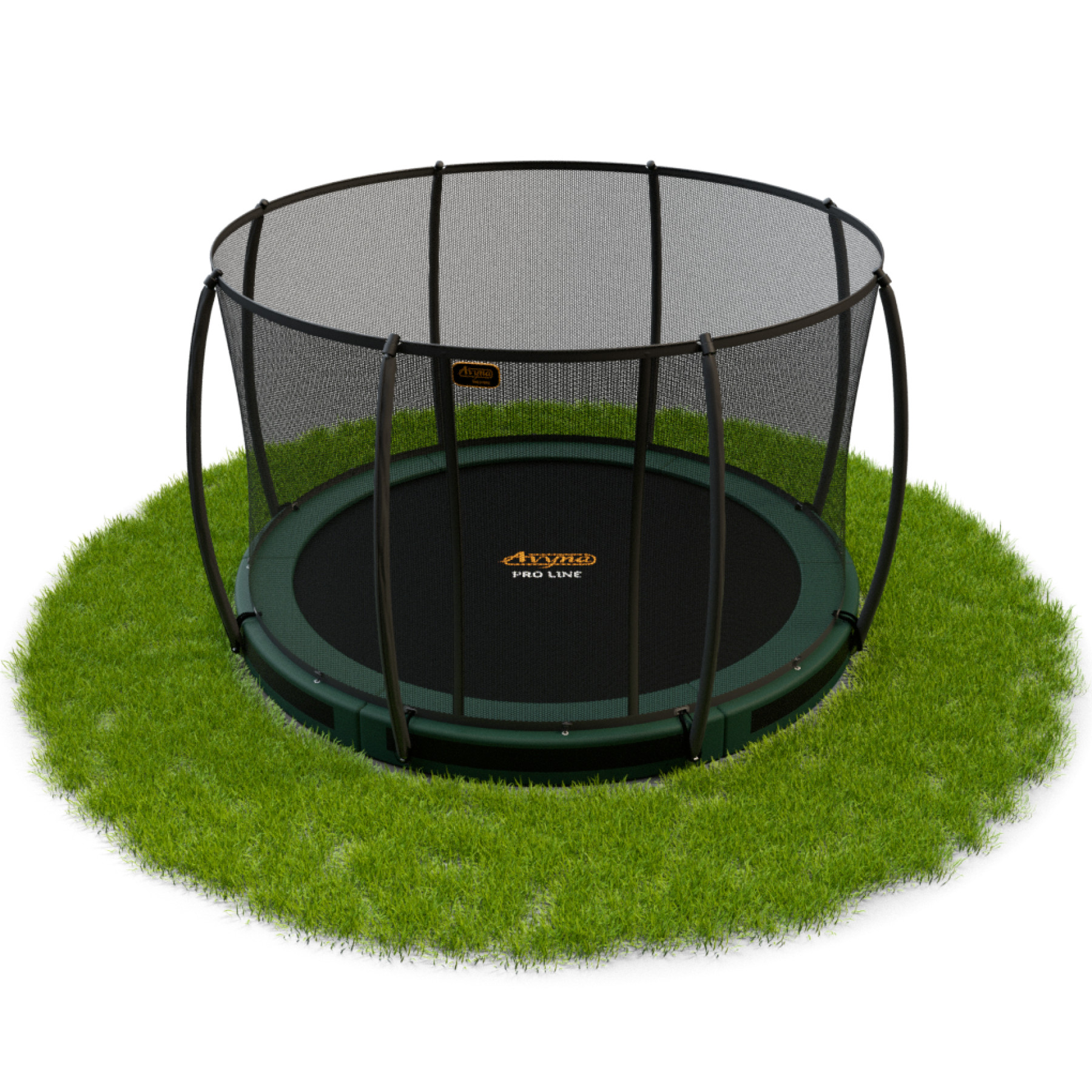Avyna Pro-Line Inground Trampoline met Veiligheidsnet 430 (14ft) - Groen