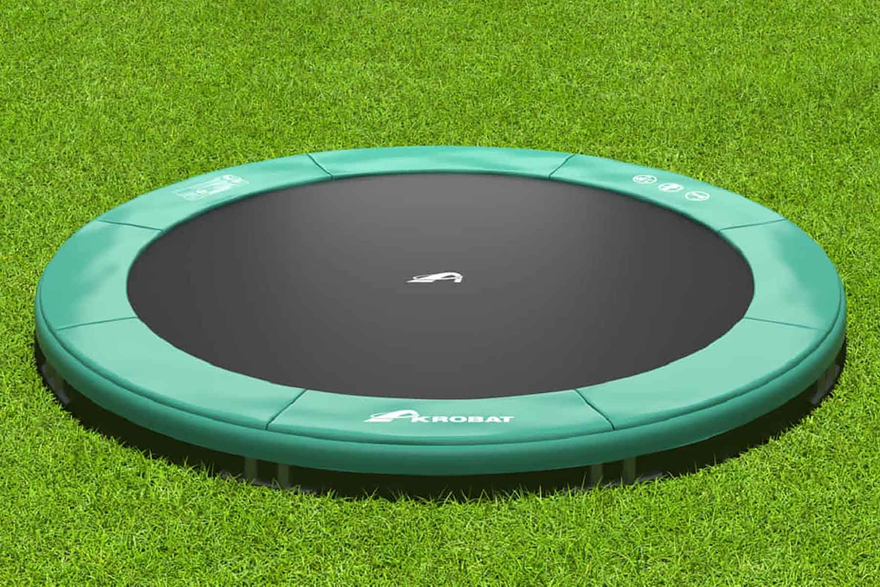 Akrobat Trampoline Primus Inground - 365 cm - Rond - Groen