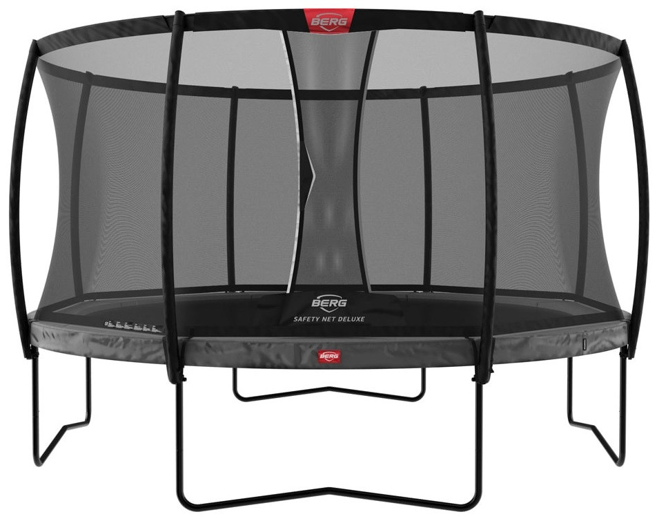 BERG Trampoline Champion met Veiligheidsnet - Safetynet Deluxe - 430 cm - Antraciet Grijs