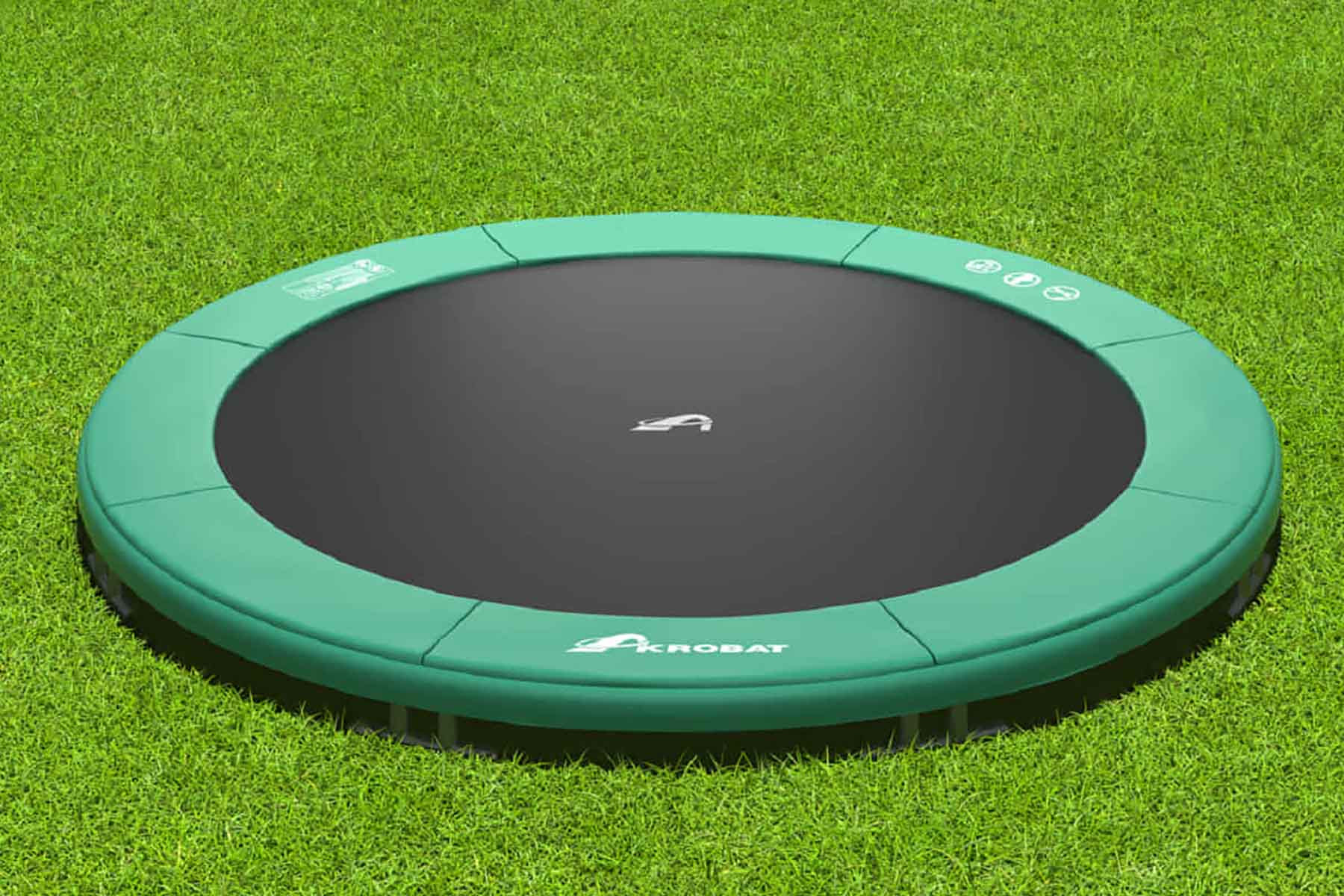Akrobat Trampoline Orbit - Inground - 244 cm - Groen