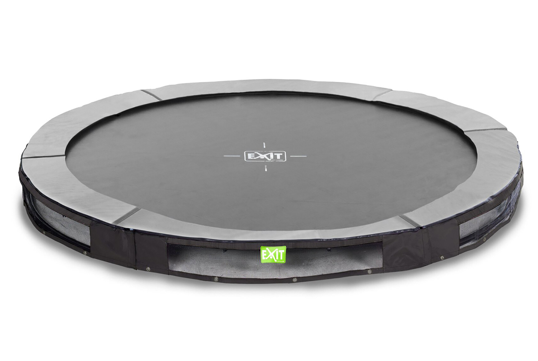 EXIT Elegant Inground Trampoline - ø 366 cm - Zwart