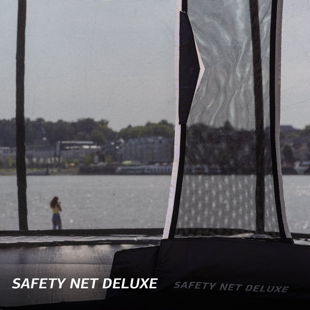 BERG Trampoline Elite met Veiligheidsnet - Safetynet Deluxe - InGround - 330 cm - Antraciet Grijs 
