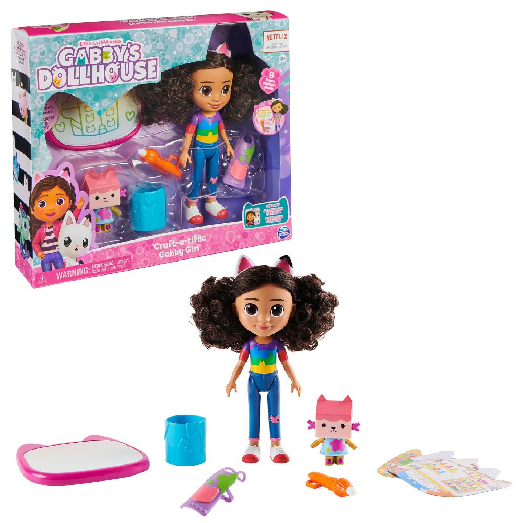 Gabby's Dollhouse Deluxe Craft Doll - Gabby & Kitty Knutselset - Speelset