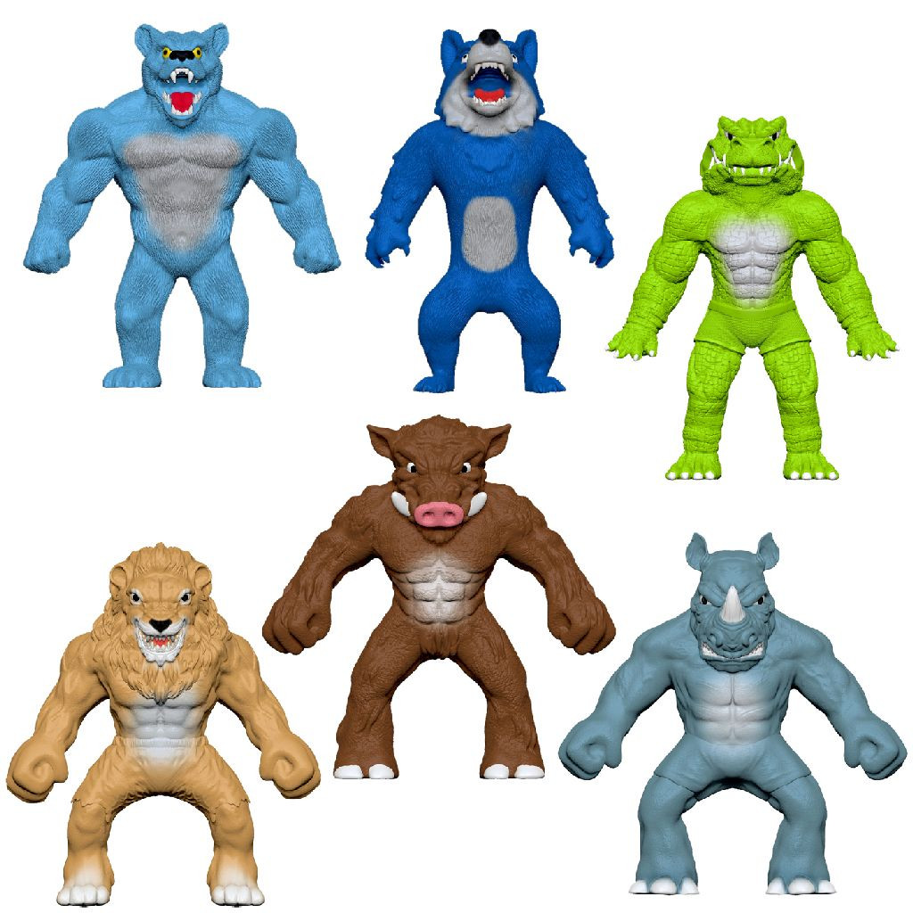 Stretchapalz Rascals Dier Figuur - 14 cm - Prijs per Stuk