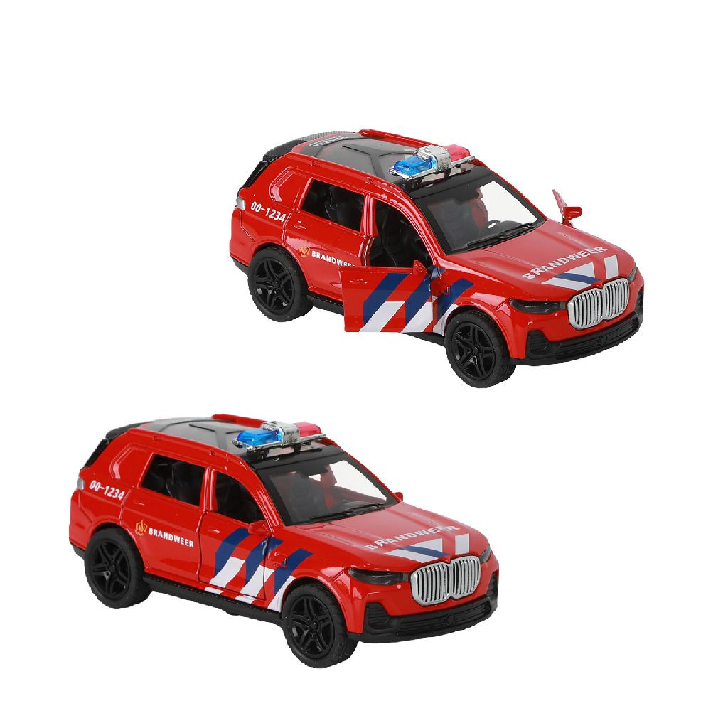 112 Brandweer Auto SUV met Licht en Geluid - 1:36 