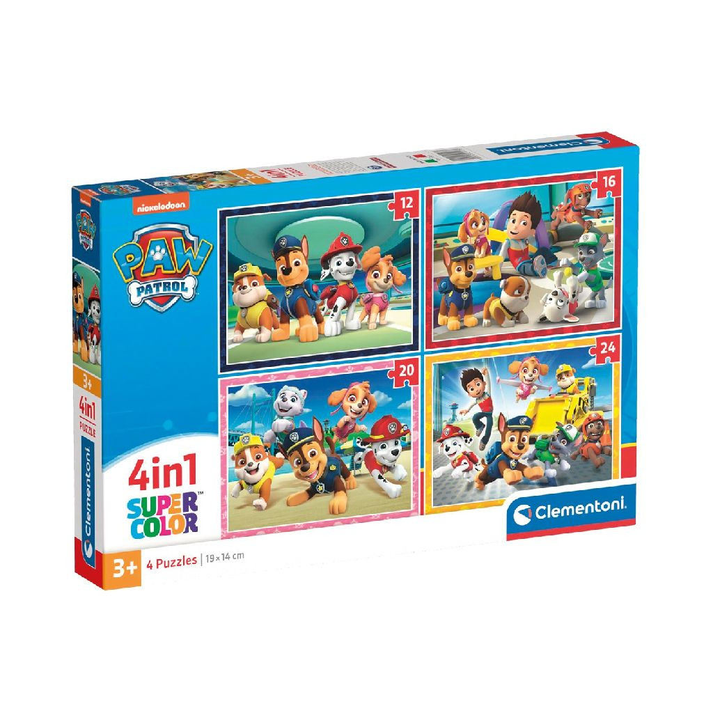 Clementoni Puzzel PAW Patrol 4-in-1 - 72 Stukjes