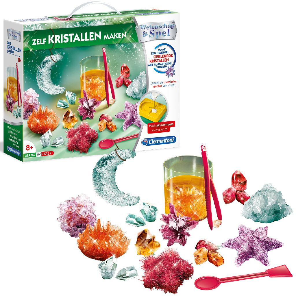 Clementoni - Wetenschap & Spel - Kristal - Experimenteerset