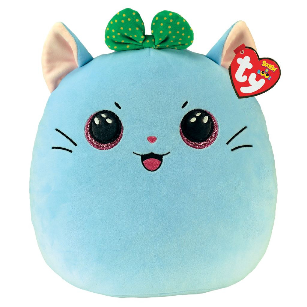 Ty Squish a Boo - Kirra Grey Cat - Knuffel -  31 cm