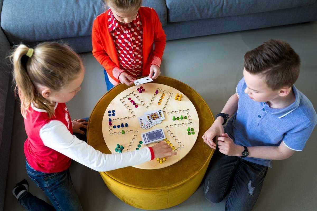 BS Toys 3-in-1 Bordspel - Keezenspel, Ganzenbord en Ludo - 2 tot 6 Spelers Keezen - Keezenspel