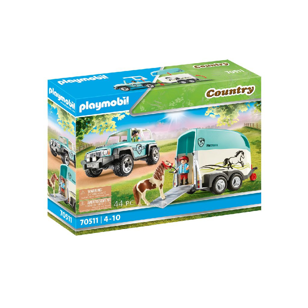 70511 PLAYMOBIL Country - Auto met Aanhanger