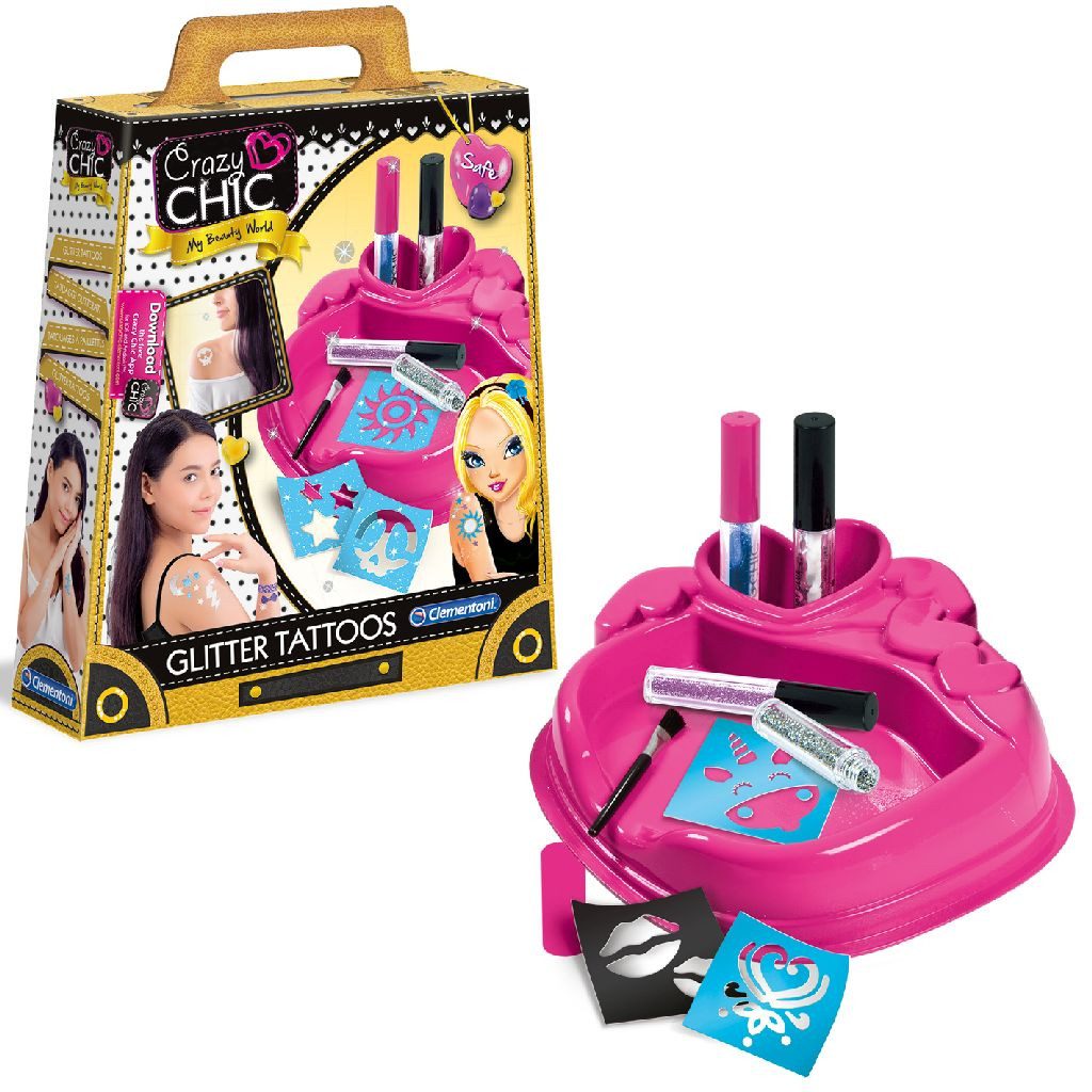 Clementoni Crazy Chic - Glitter Tattoos