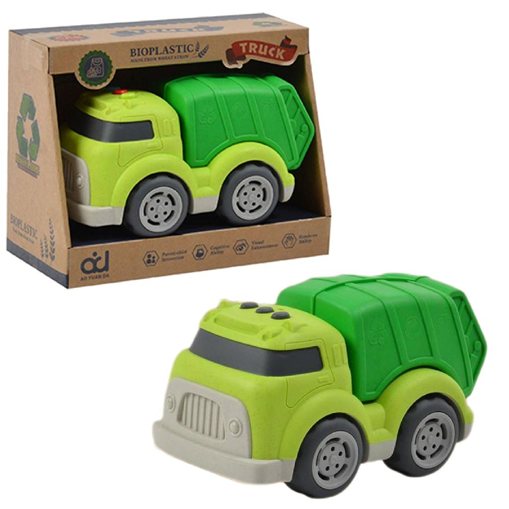 Vuilniswagen Bioplastic - 18 cm