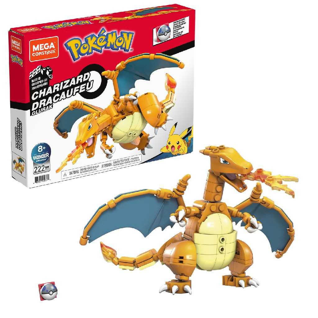 Mega Construx Wonder Builders Set Pokemon Charizard