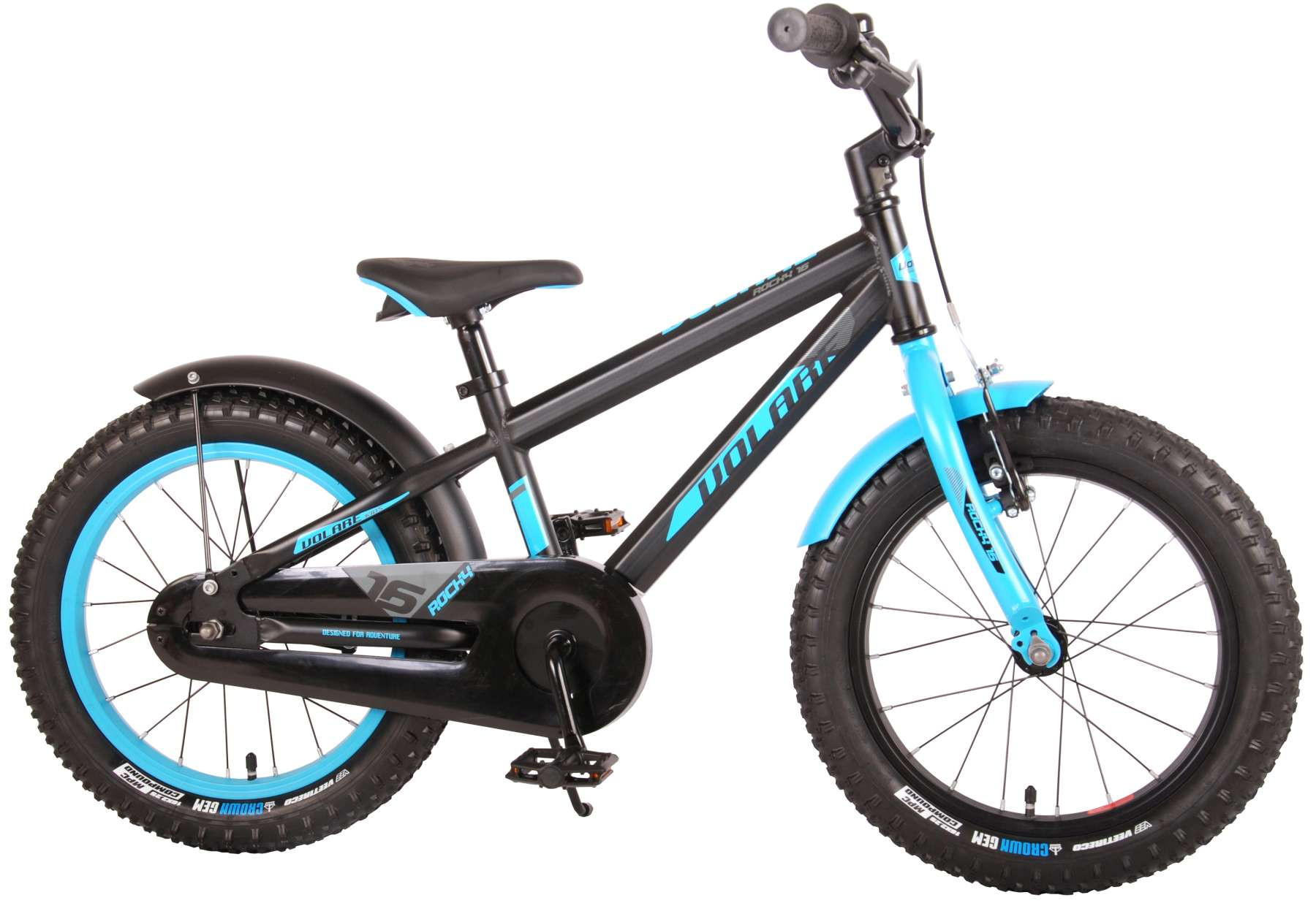 Volare Rocky Kinderfiets - 16 Inch - Zwart Blauw - Prime Collection