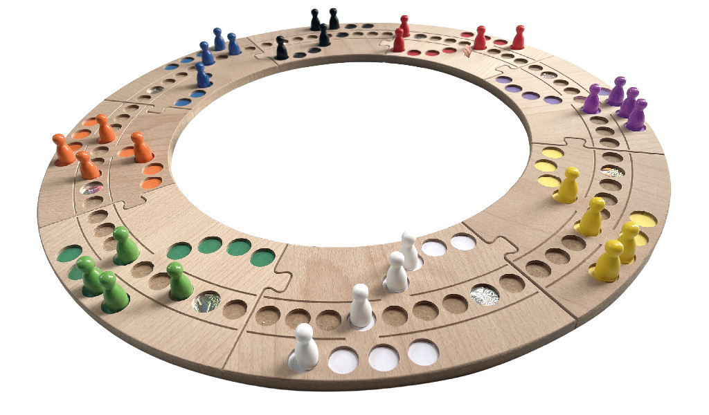 Keezbord Barrière Ring - Kunststof - Bordspel - 2 tot 8 Personen
