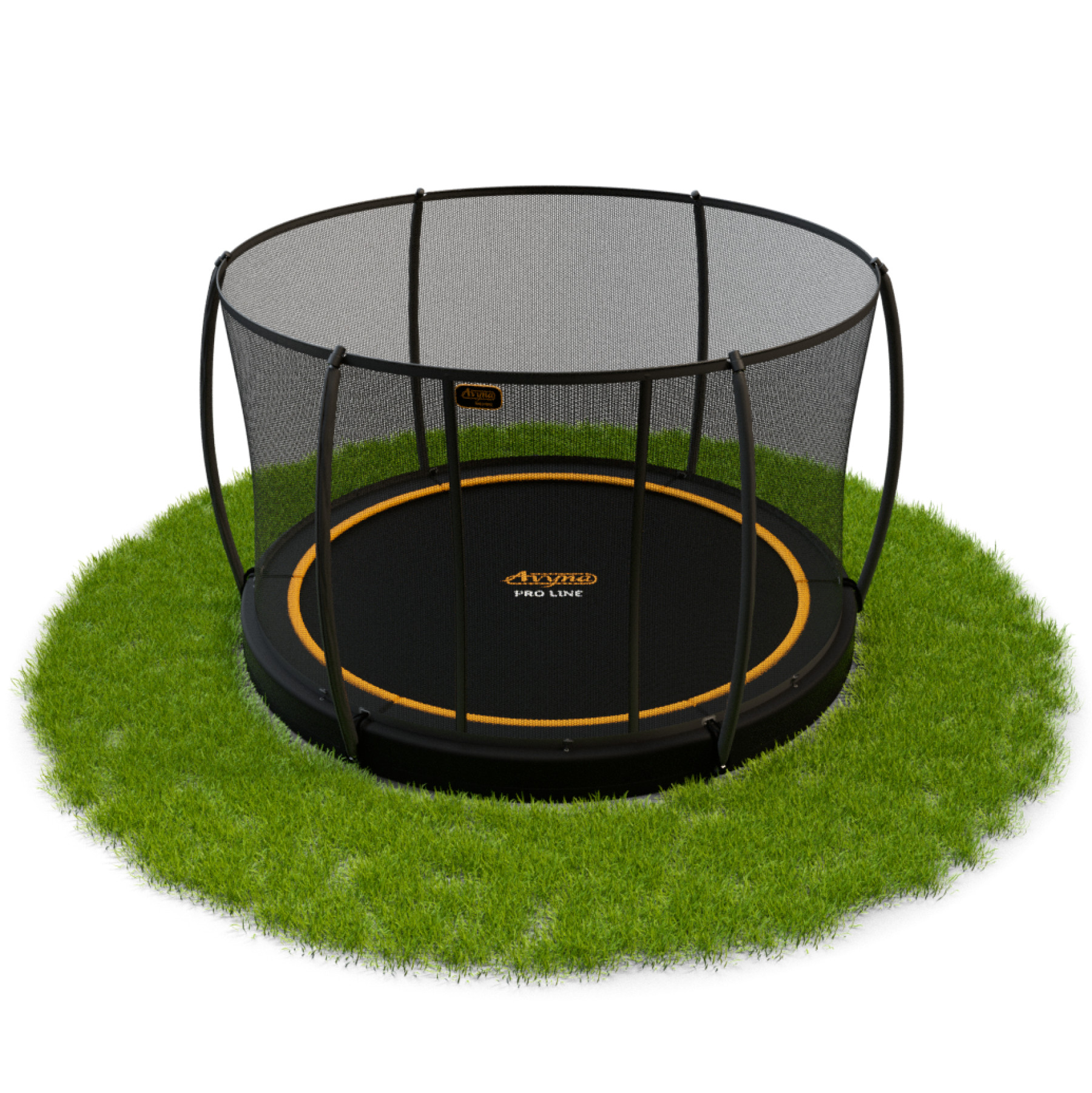 Avyna Pro-Line Inground Trampoline met Veiliigheidsnet - ø 365 (12ft) - Zwart
