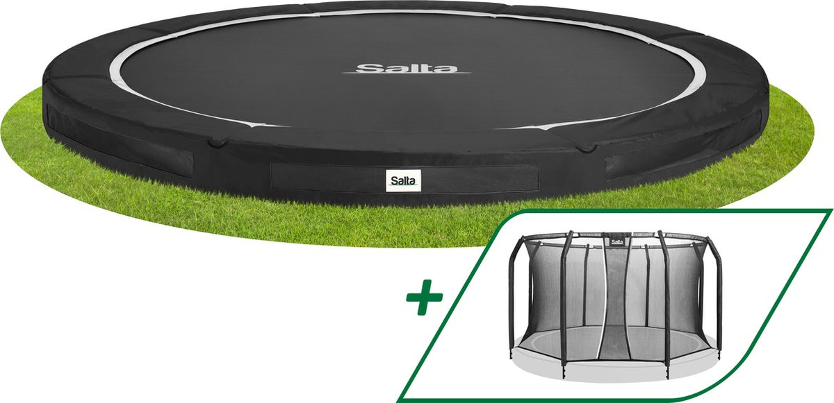 Salta Trampoline Premium Ground met Veiligheidsnet 427 cm - Zwart