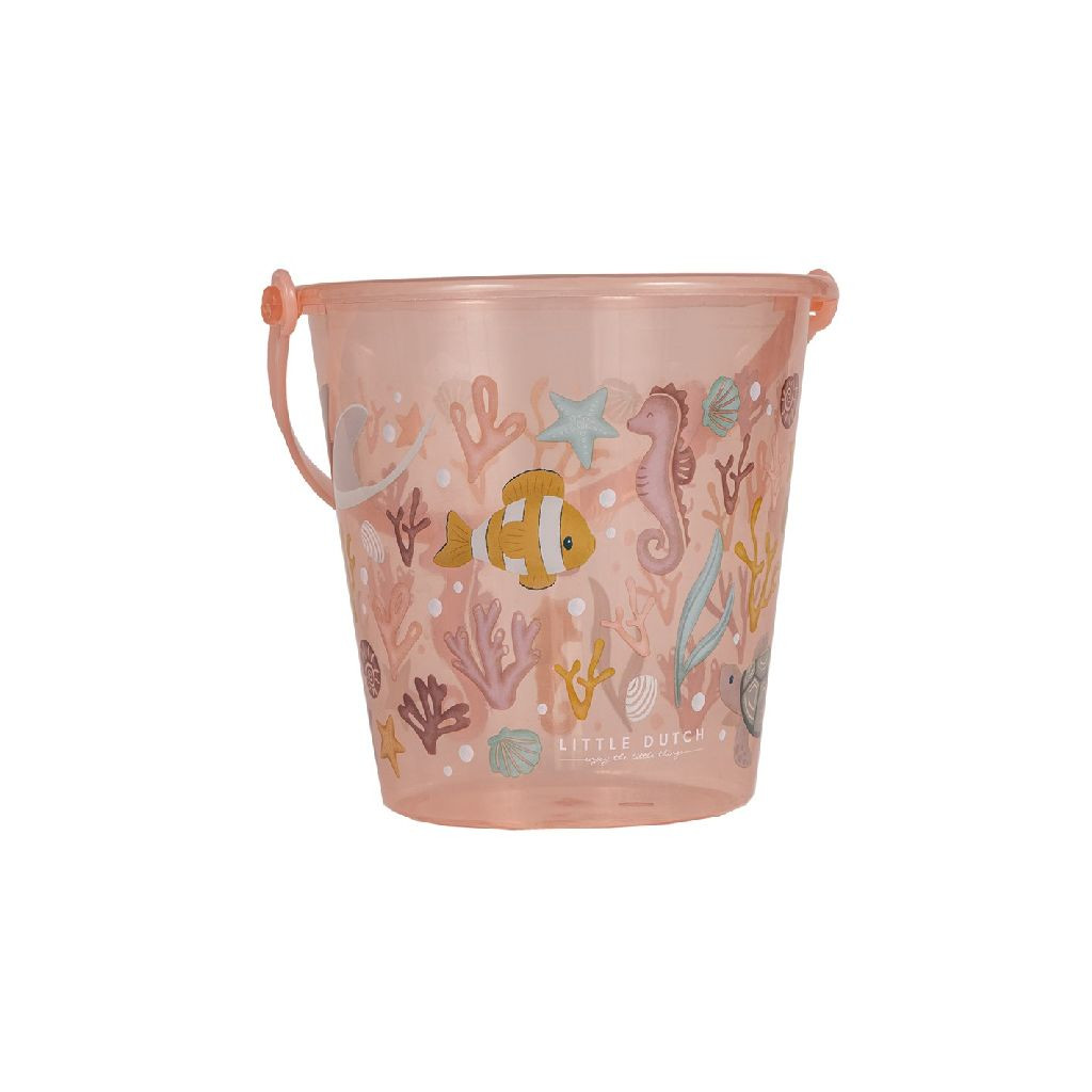 Little Dutch Ocean Dreams Emmer - 19 cm - Roze - Strand speelgoed