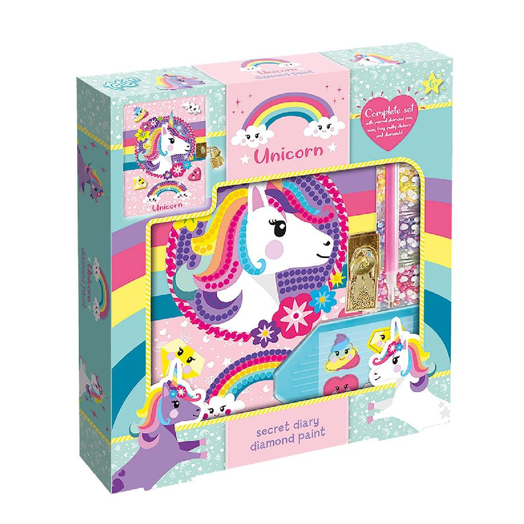 071681 Totum Unicorn / Eenhoorn Secret Diary Diamond Painting