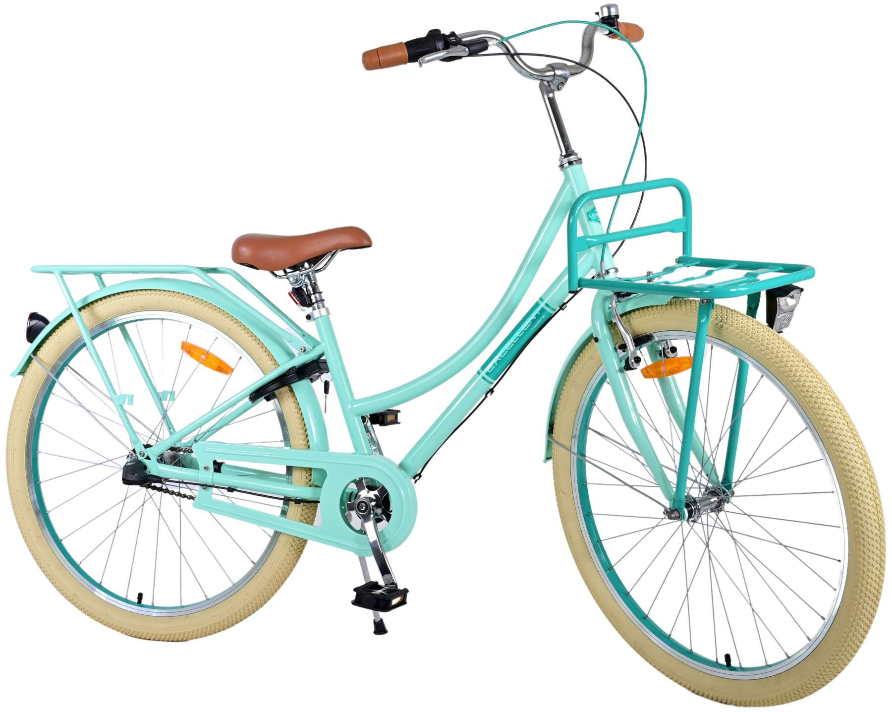 Volare Excellent Kinderfiets - 26 Inch - Groen - 3 Versnellingen - Handrem & Terugtraprem