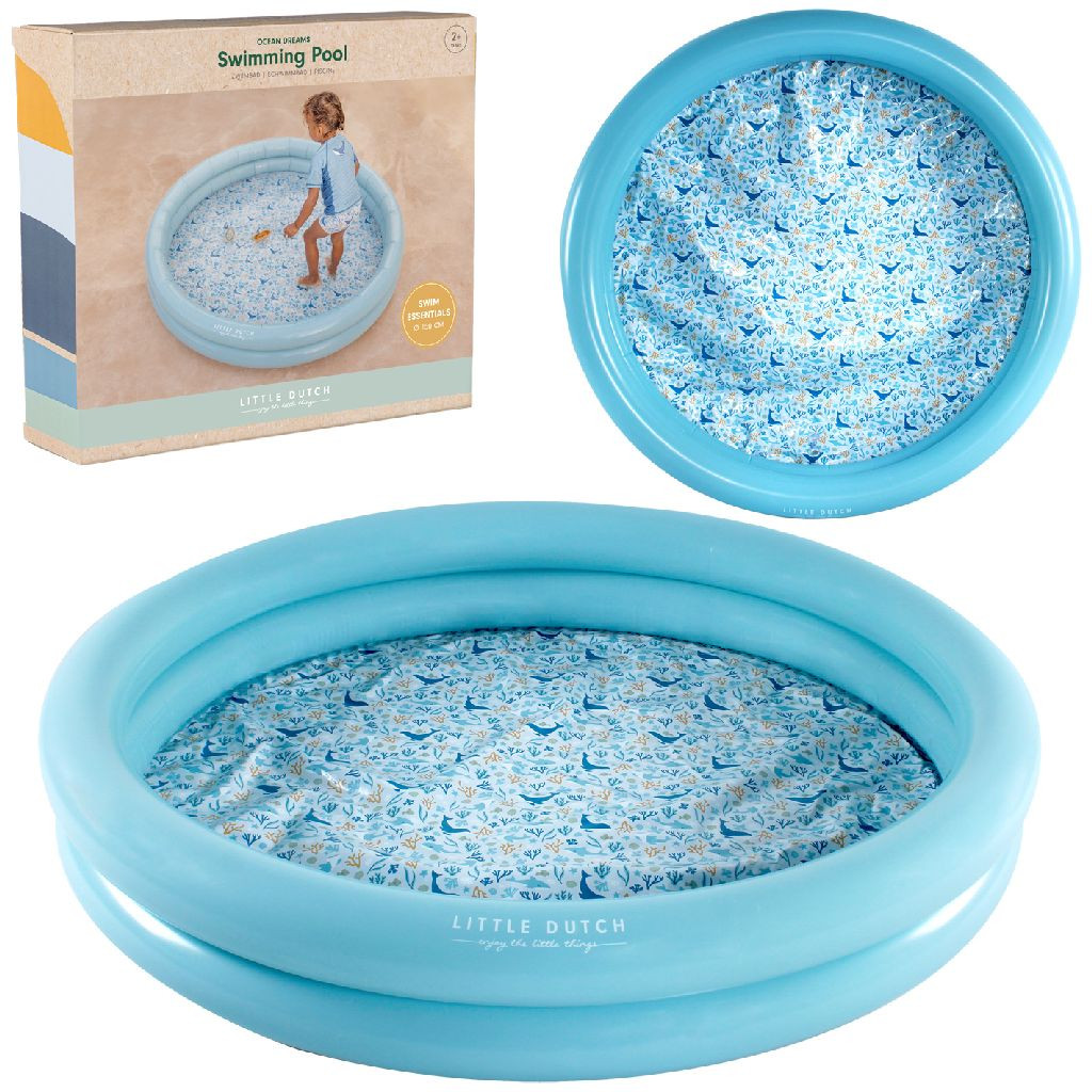 Little Dutch Ocean Dreams Zwembad - Blauw - 150 cm - Kinderzwembadje
