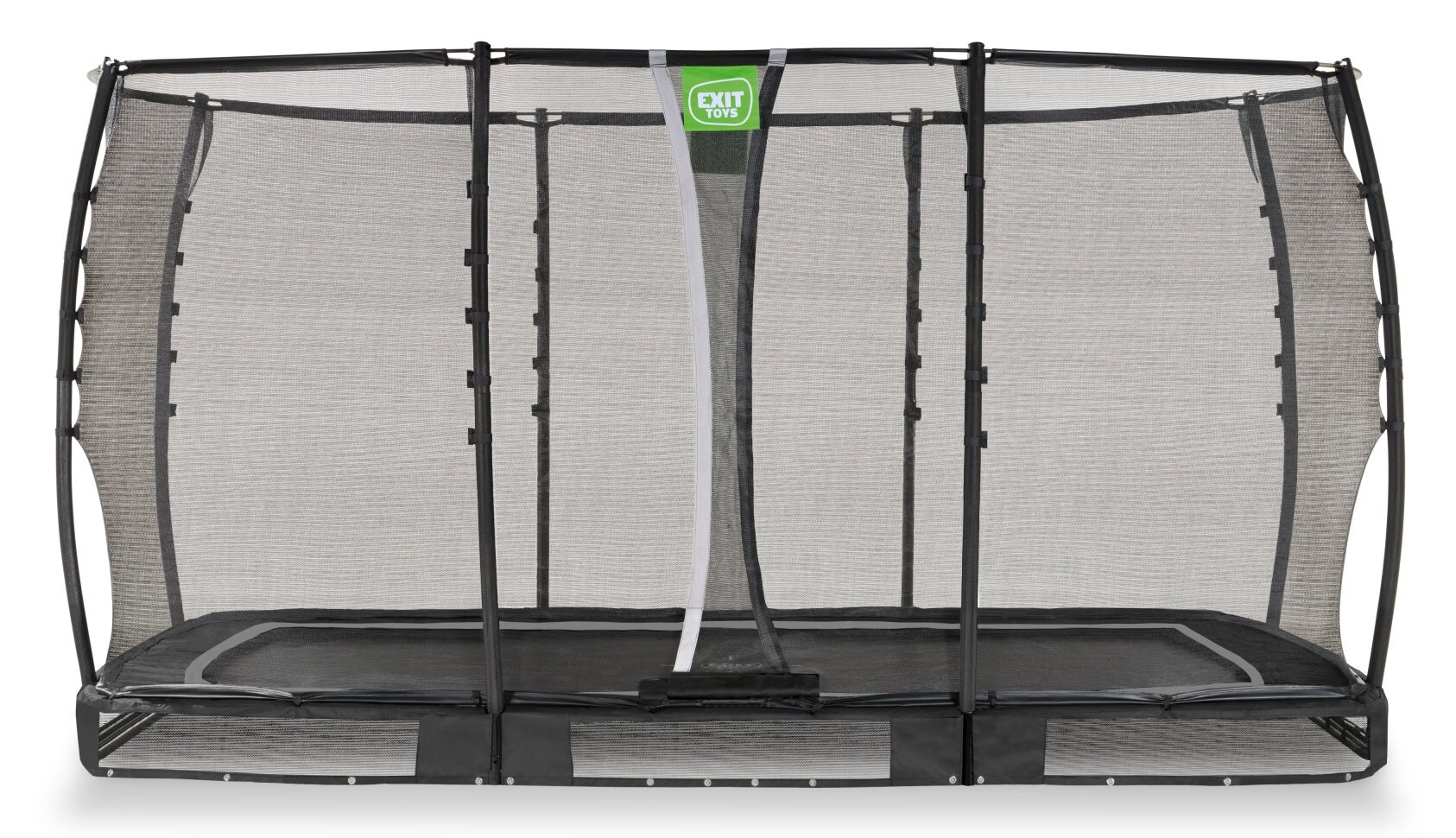 EXIT Allure Premium  Inground Trampoline met Veiligheidsnet - 366 x 214 cm - Zwart 