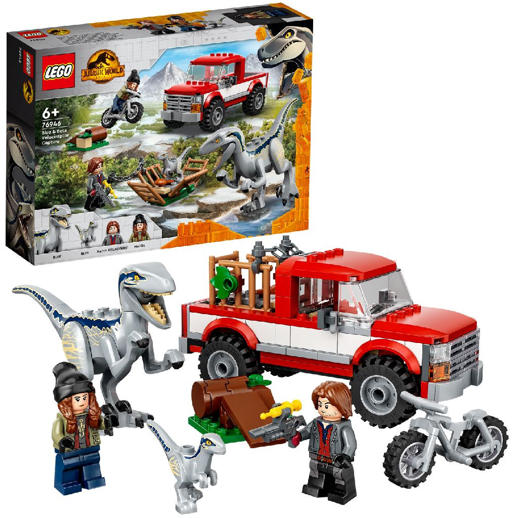 76946 LEGO Jurassic World Movie Blue & Beta Velociraptorvangst