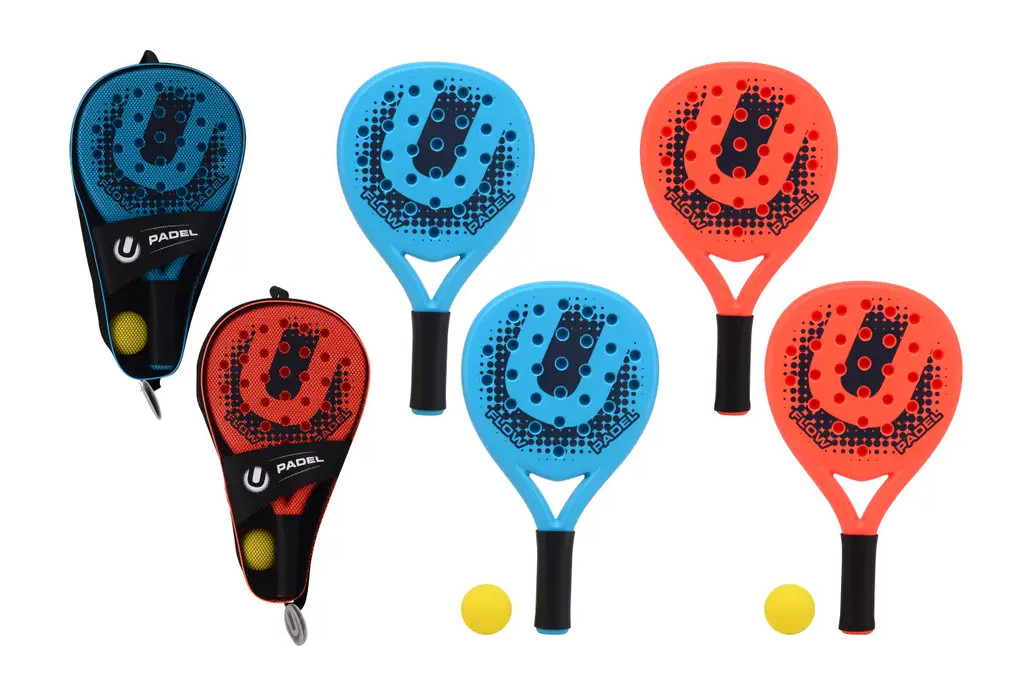 Padel Racket Set in Draagtas - Prijs per Set - Blauw of Rood
