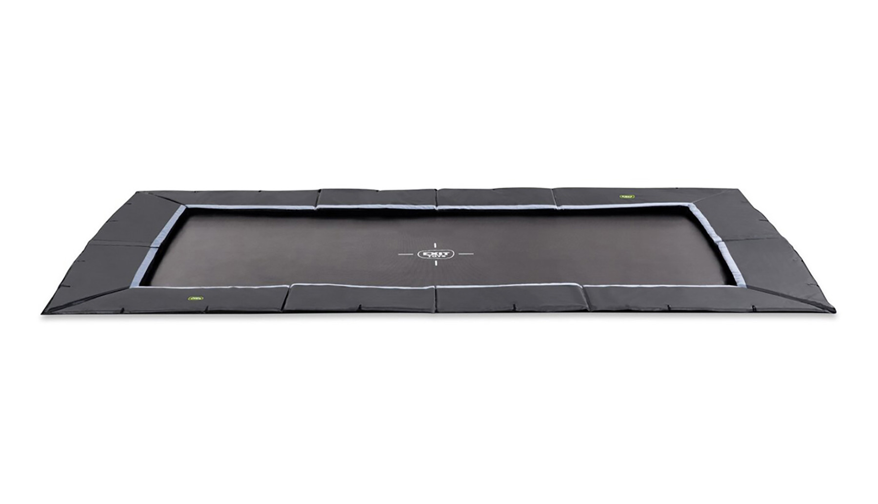 EXIT Trampoline Dynamic - Groundlevel - 519 x 305 cm - Zwart