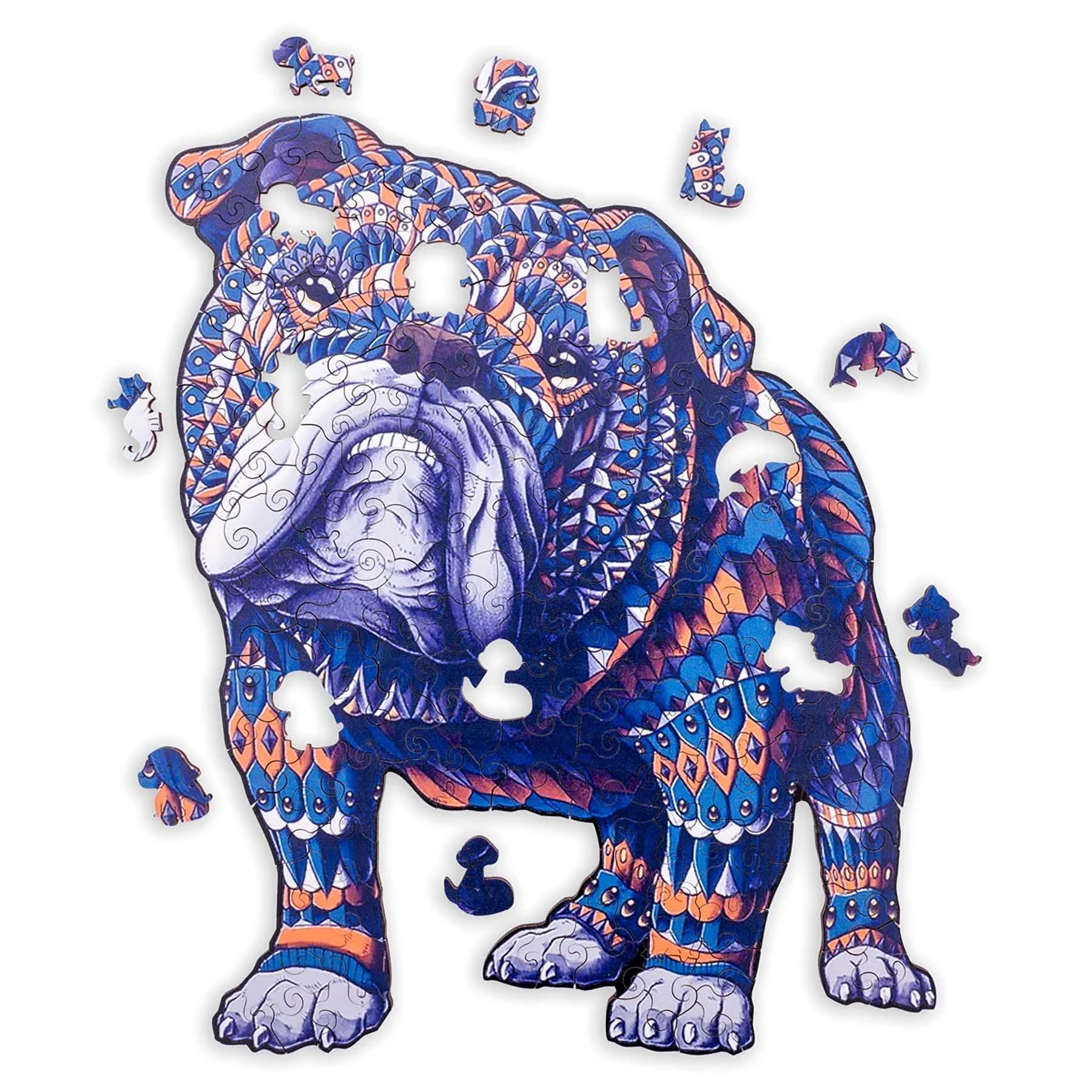 Dierenpuzzel Bulldog - A3 - Hout
