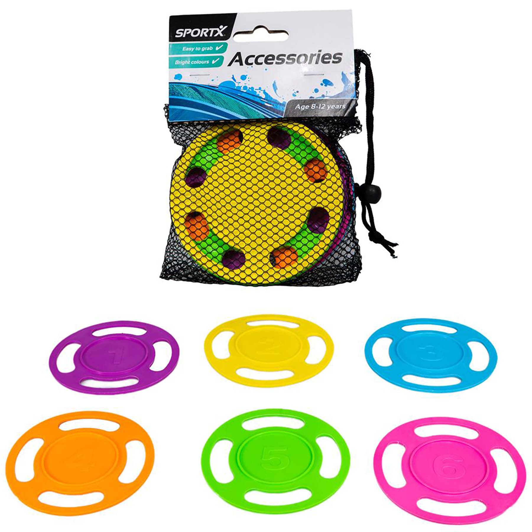 SportX Duik Disc- Duikschijven 6 stuks - in meshbag